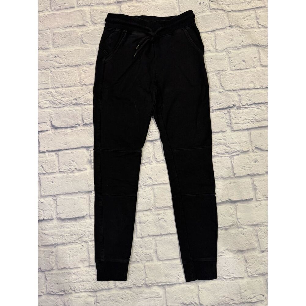 Girls Who Powerlift Sweatpants Joggers in Washed Black Size Small